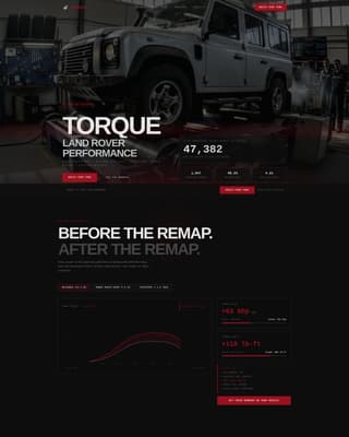 Torque - Highperformance Landrover Landing Page Template