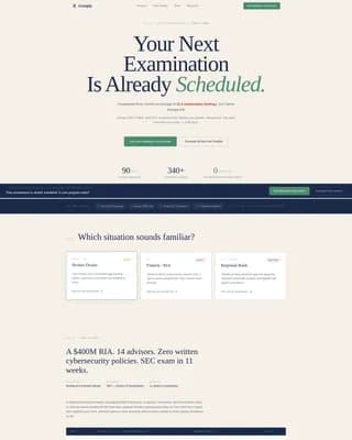 Compliance - Regulatory Services Landing page Template