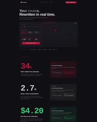 Dispatch - Intelligent Delivery Landing Page Template
