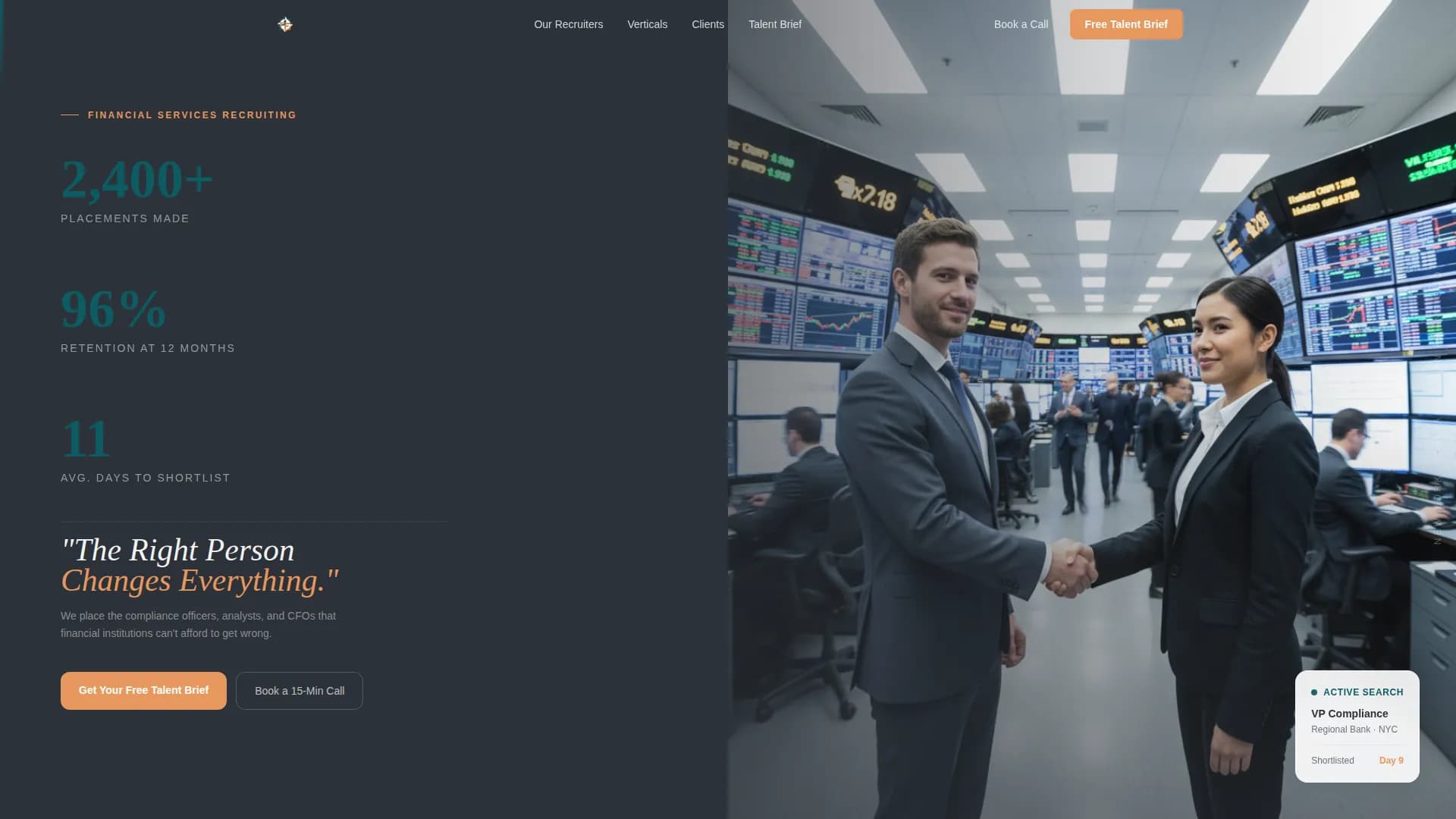 Ledger - Recruiting Agency Landing page Template