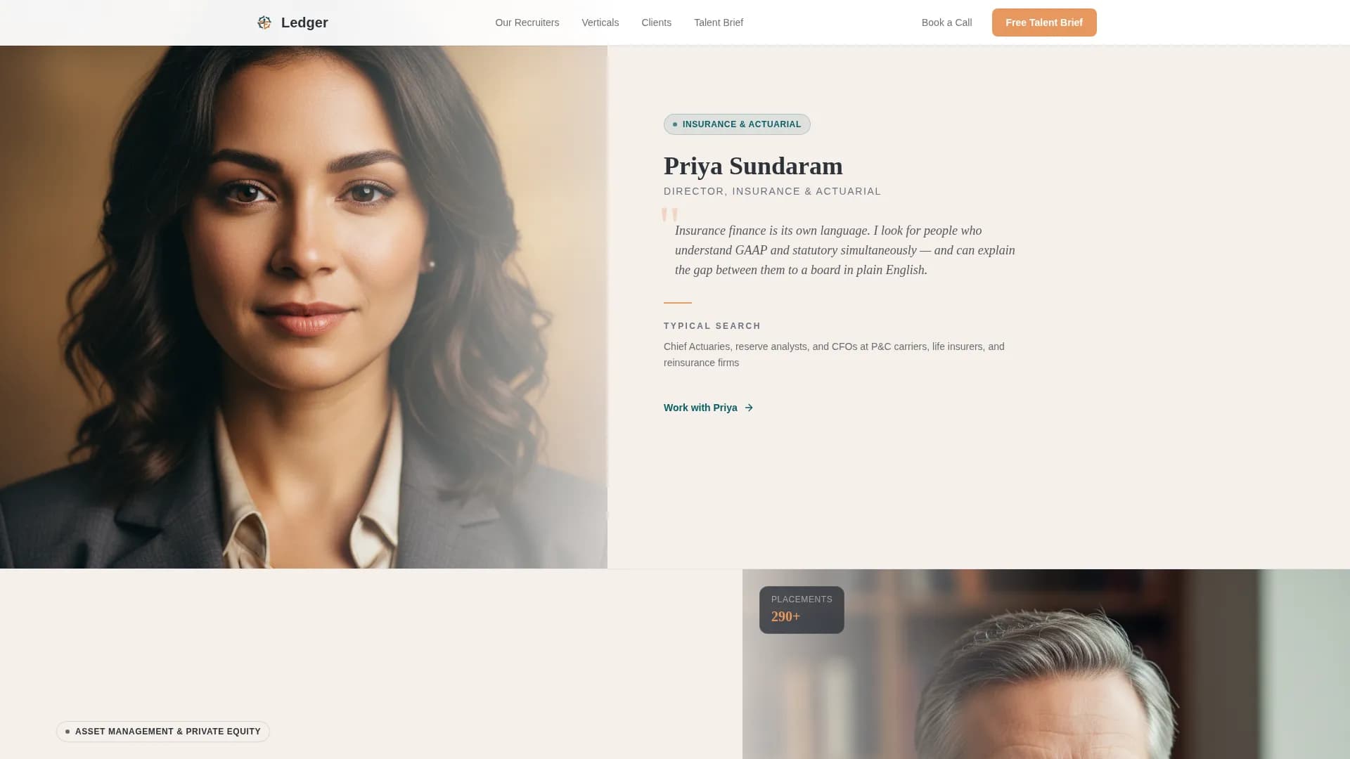 Ledger - Recruiting Agency Landing page Template