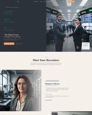 Ledger - Recruiting Agency Landing page Template