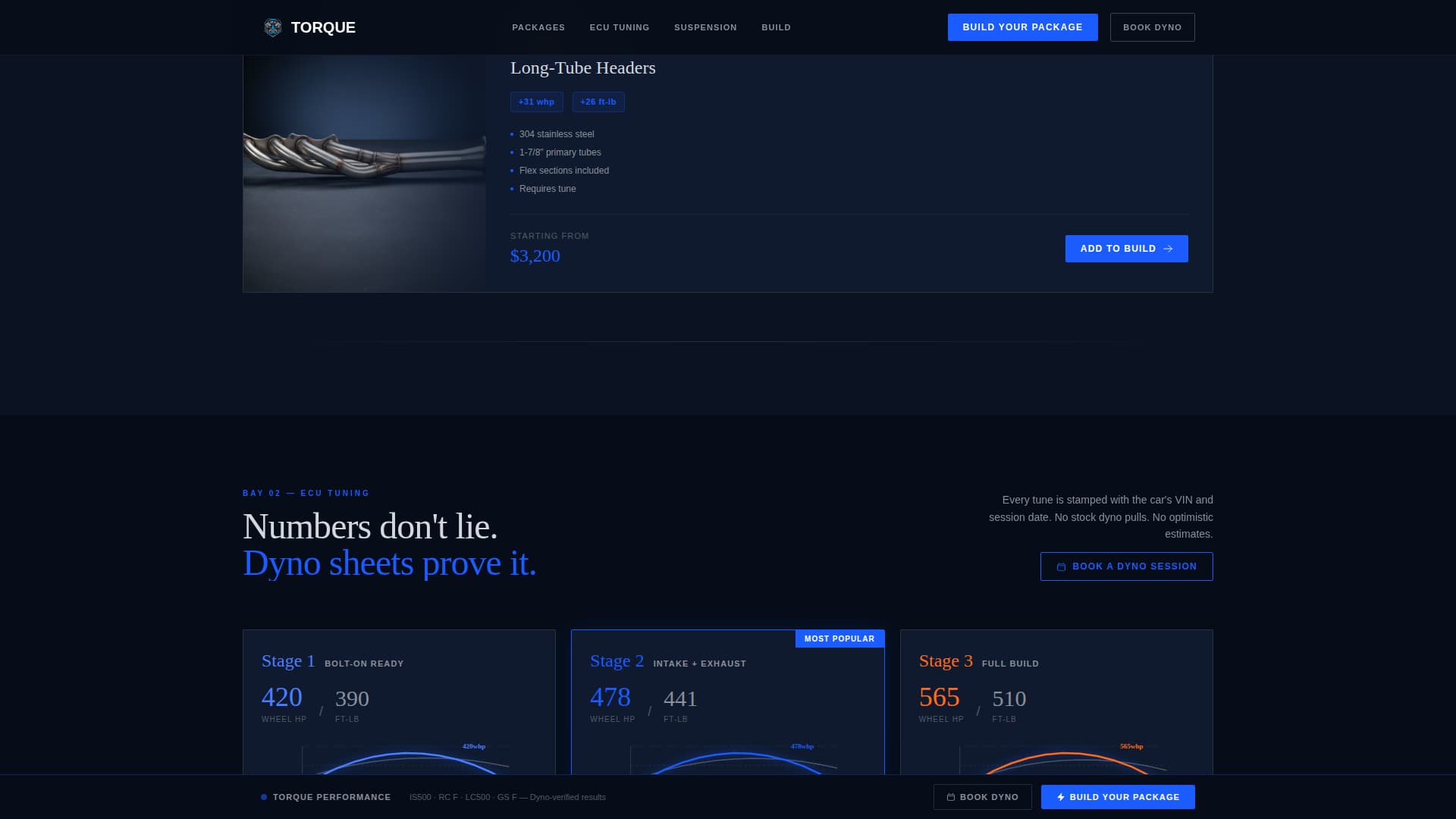 Torque - Highperformance Lexus Landing Page Template