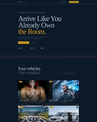 Convoy - Elite Limousine Landing Page Template