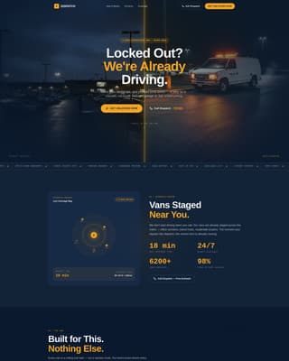 Dispatch - Rapid Roadside Landing Page Template