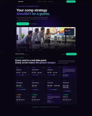 Benchmark - Powerful Franchisecompensation Landing Page Template