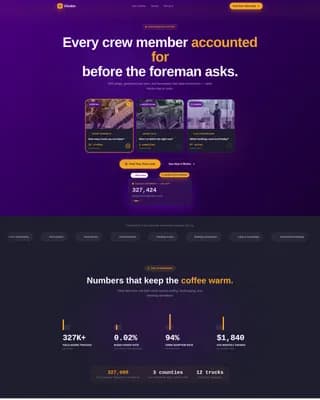 Clockin - Time Tracking Landing page Template