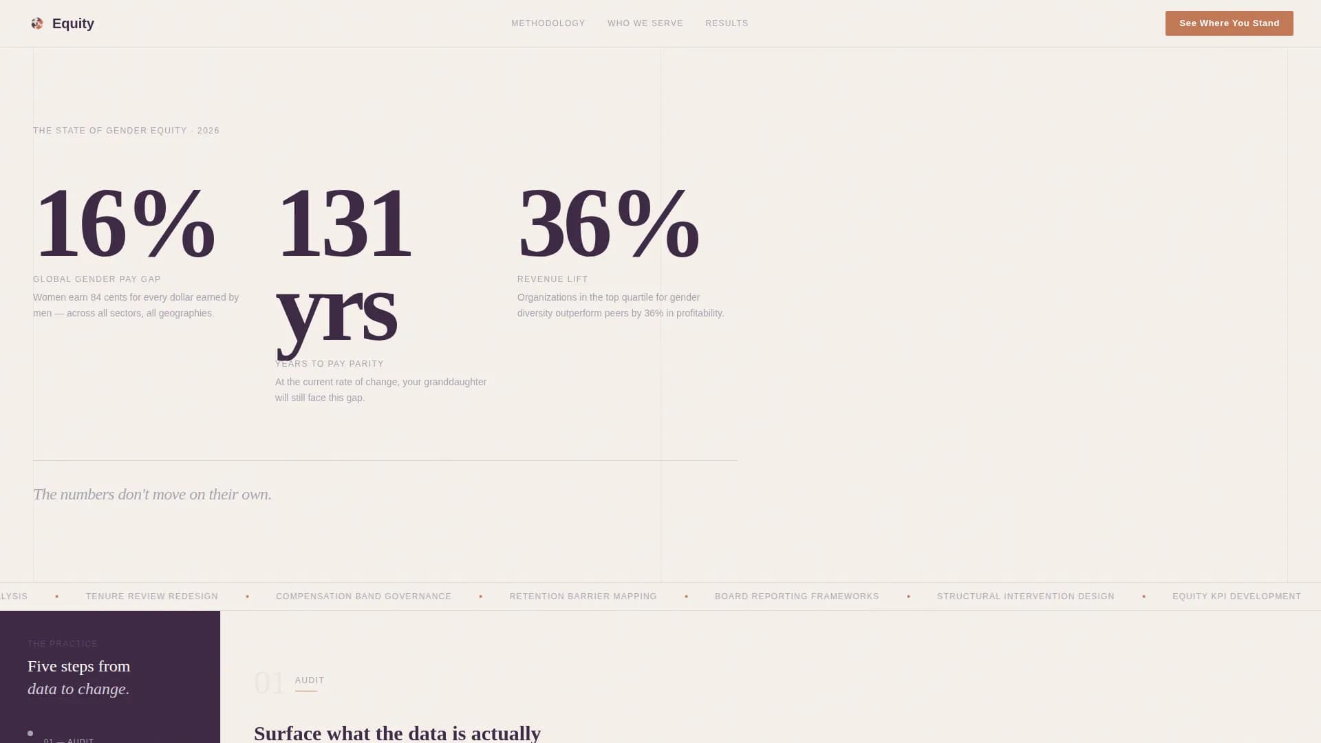 Equity - Consulting Services Landing page Template