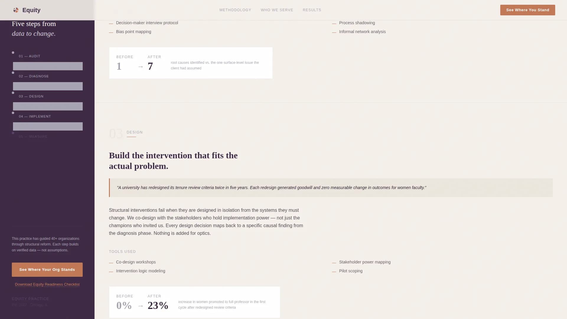 Equity - Consulting Services Landing page Template