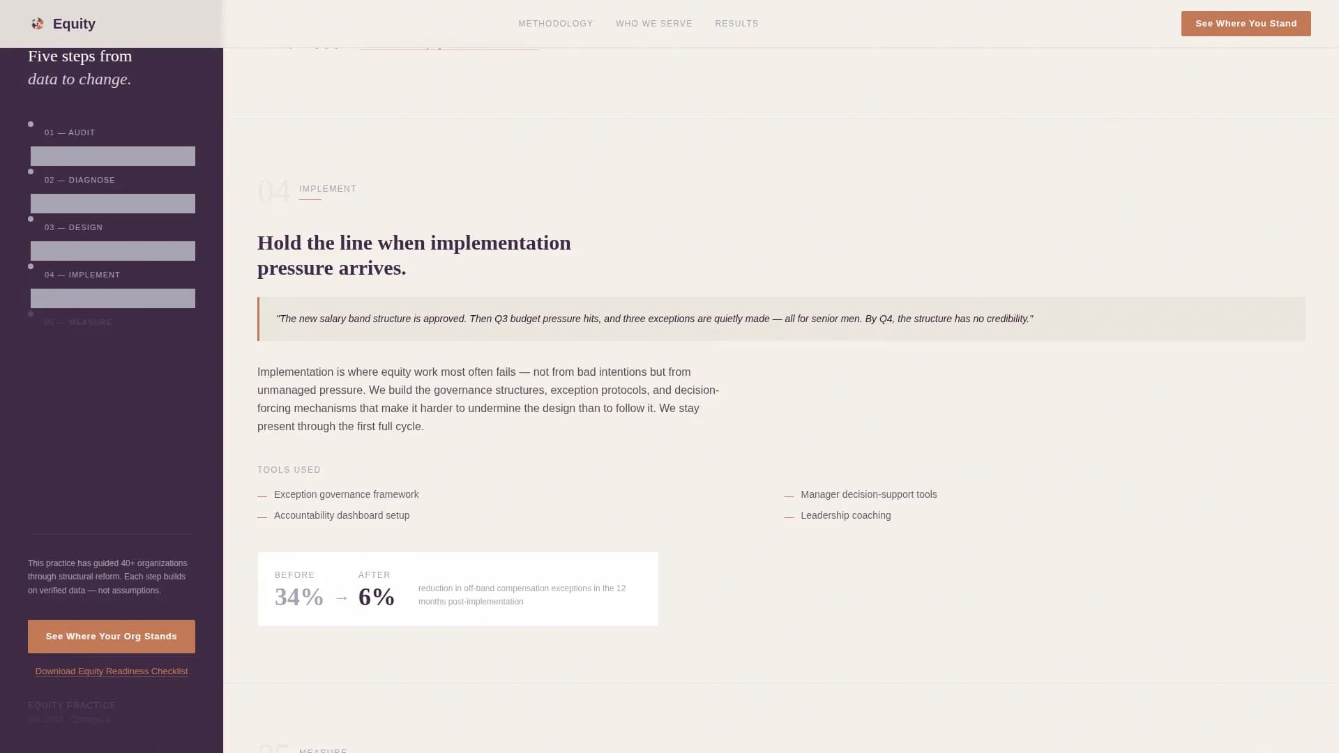 Equity - Consulting Services Landing page Template