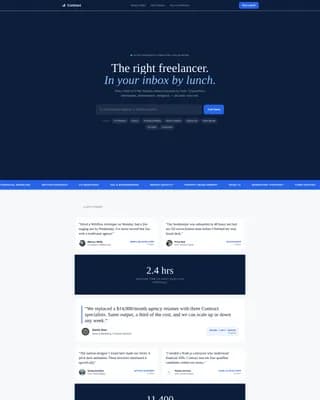 Talent - Freelance Marketplace Landing page Template