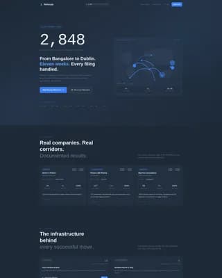 Relocate - Mobility Platform Landing page Template