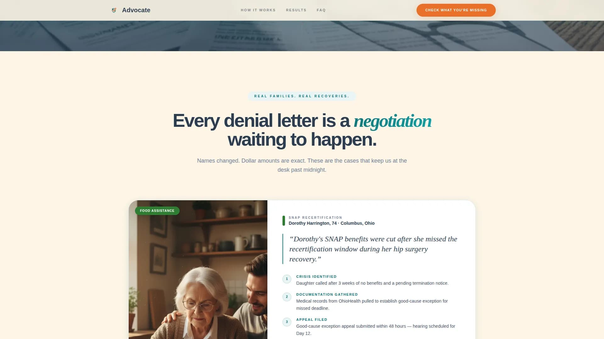 Advocate - Trusted Benefits Landing Page Template