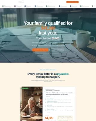 Advocate - Trusted Benefits Landing Page Template