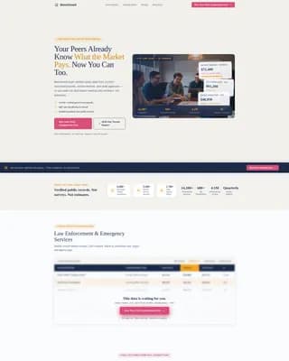 Benchmark - Public Sector Landing page Template