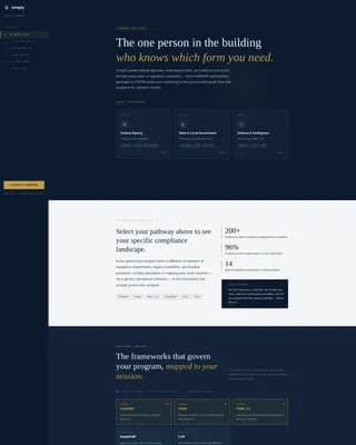 Comply - Authoritative Government Landing Page Template