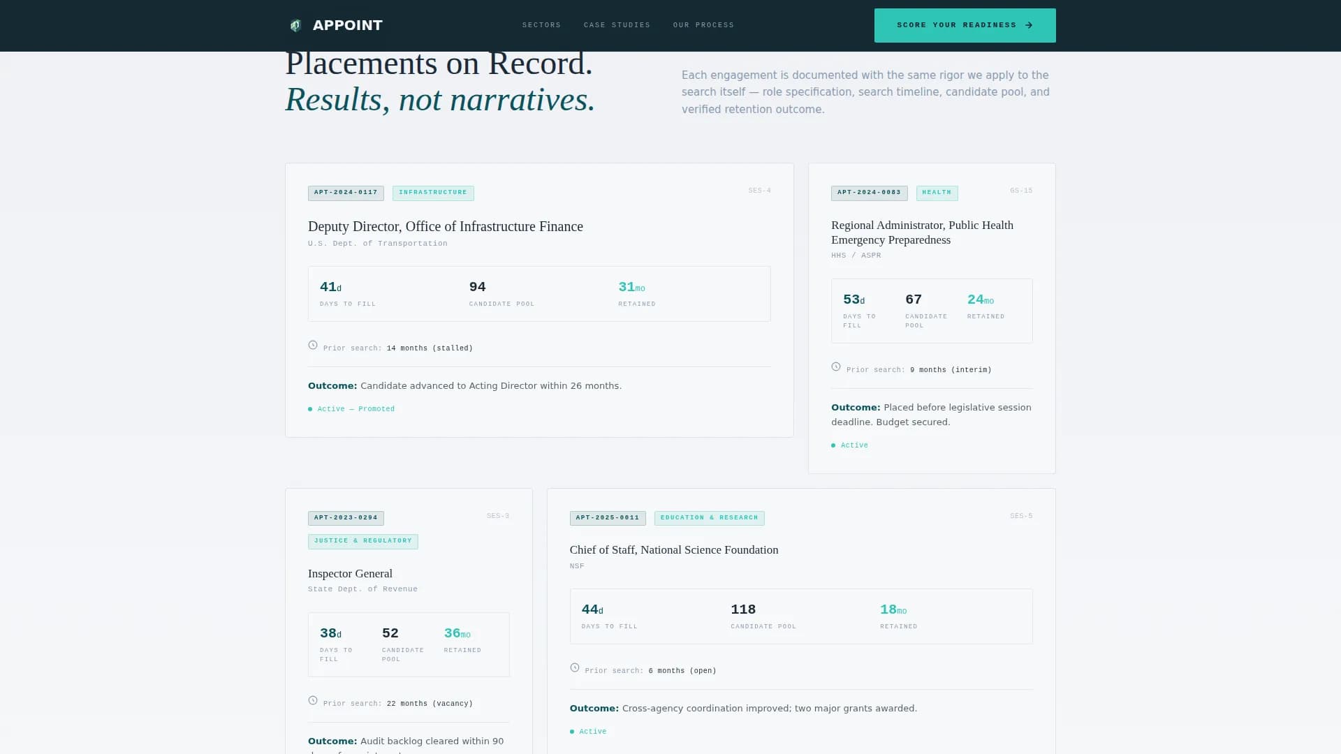 Appoint - Executive Search Landing page Template