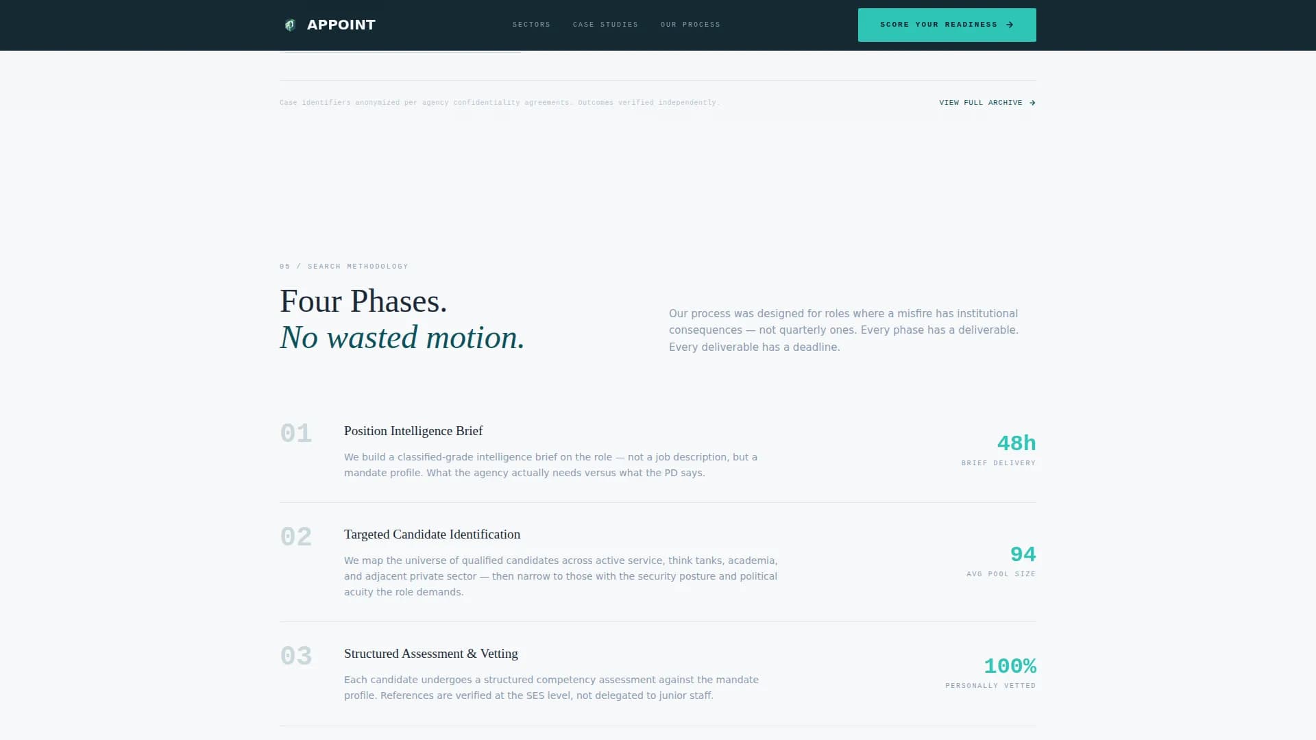 Appoint - Executive Search Landing page Template