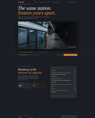 Transit - Precision Metro Landing Page Template