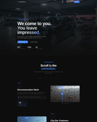 Detailreveal - Precision Detailing Landing Page Template