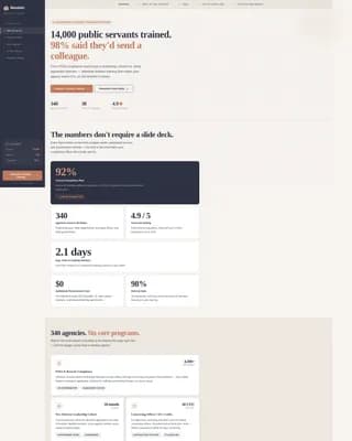 Certify - Government Training Landing page Template