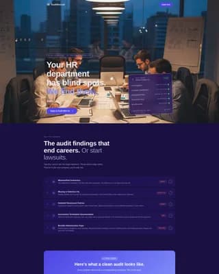 Auditrecruit - Compliancefocused HR Audit Landing Page Template