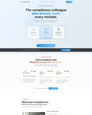 Comply - Compliance Consulting Landing page Template