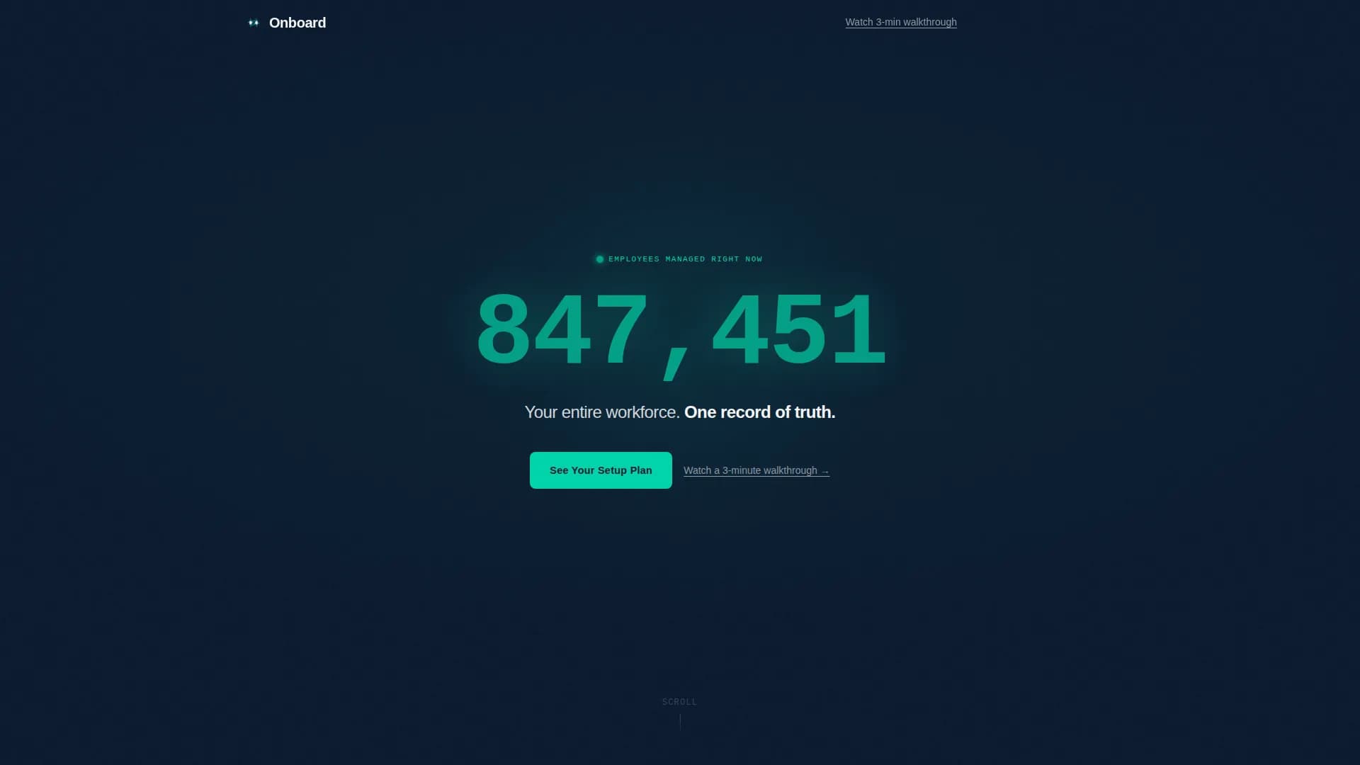 Onboard - HRIS Platform Landing page Template