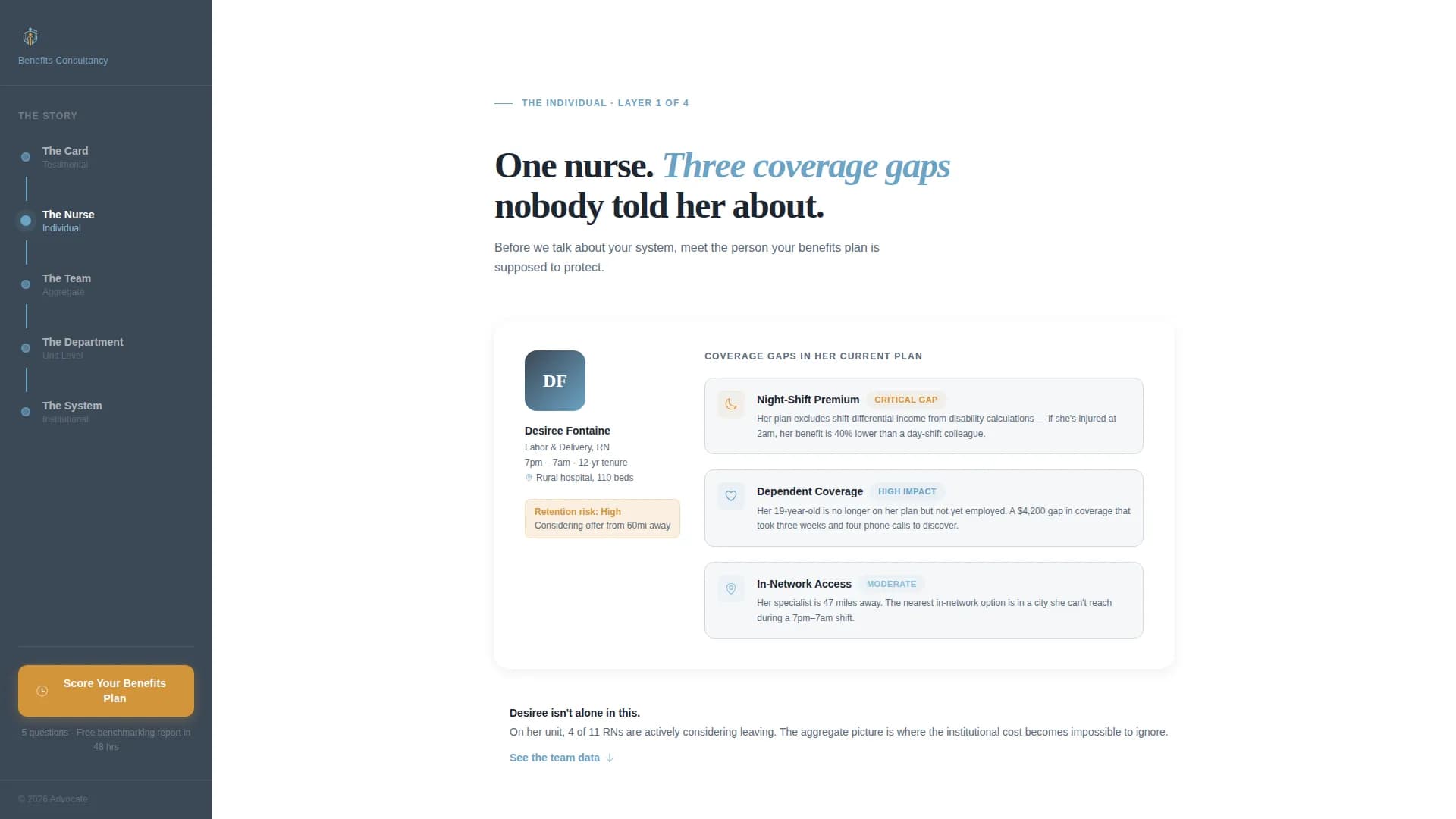 Advocate - Benefits Consulting Landing page Template