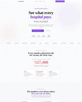 Benchmark - Healthcare Compensation Landing page Template