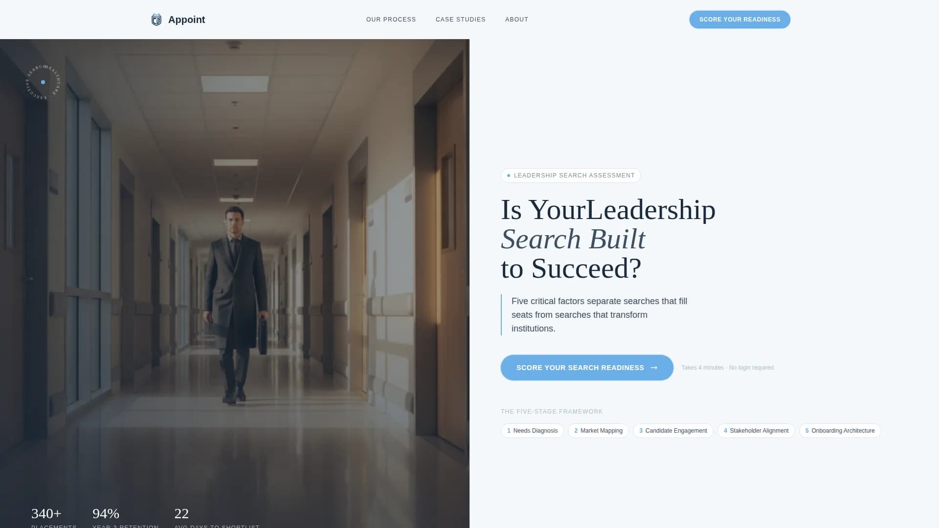 Appoint - Healthcare Executive Landing page Template