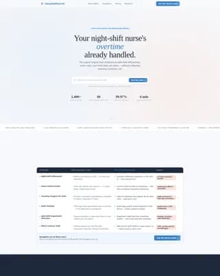 Compare - Healthcare Payroll Landing page Template