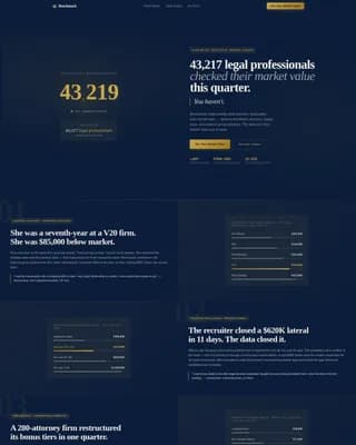 Benchmark - Legal Compensation Landing page Template