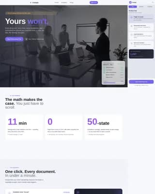 Comply - Compliance Software Landing page Template