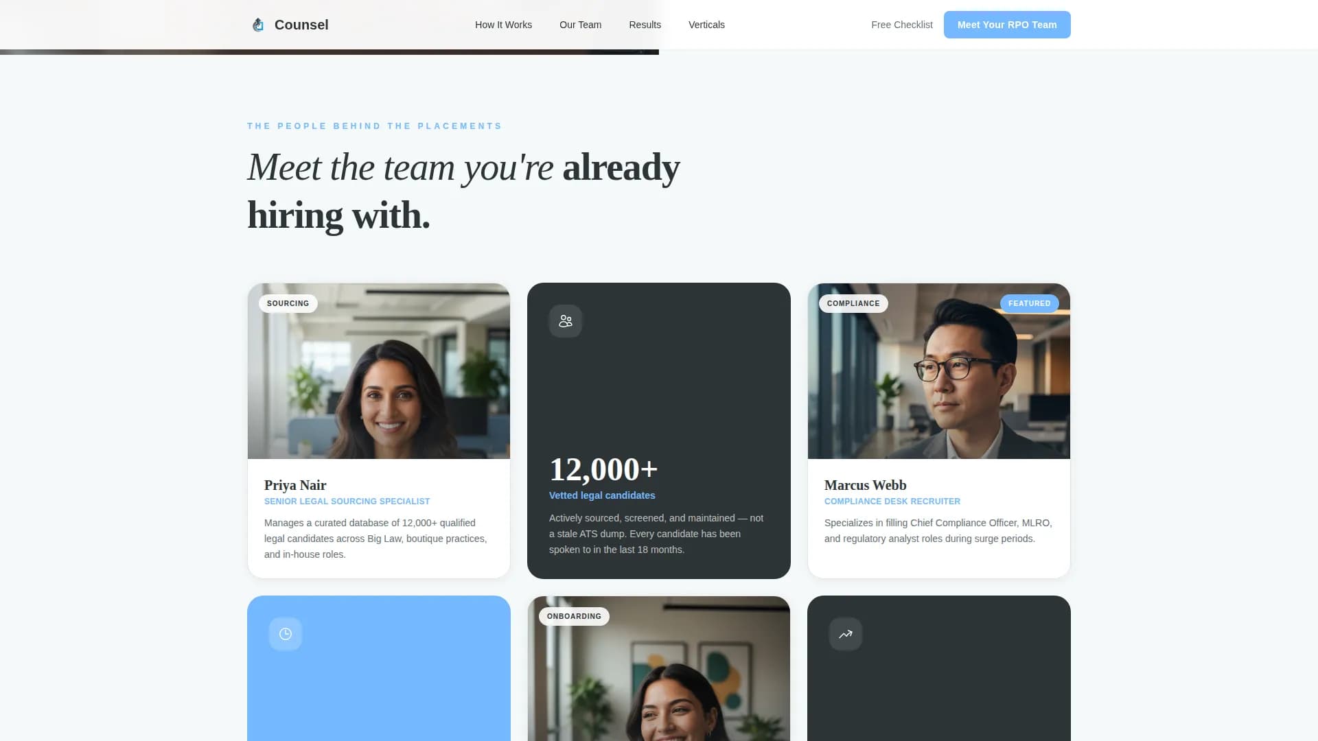 Counsel - Legal Recruitment Landing page Template