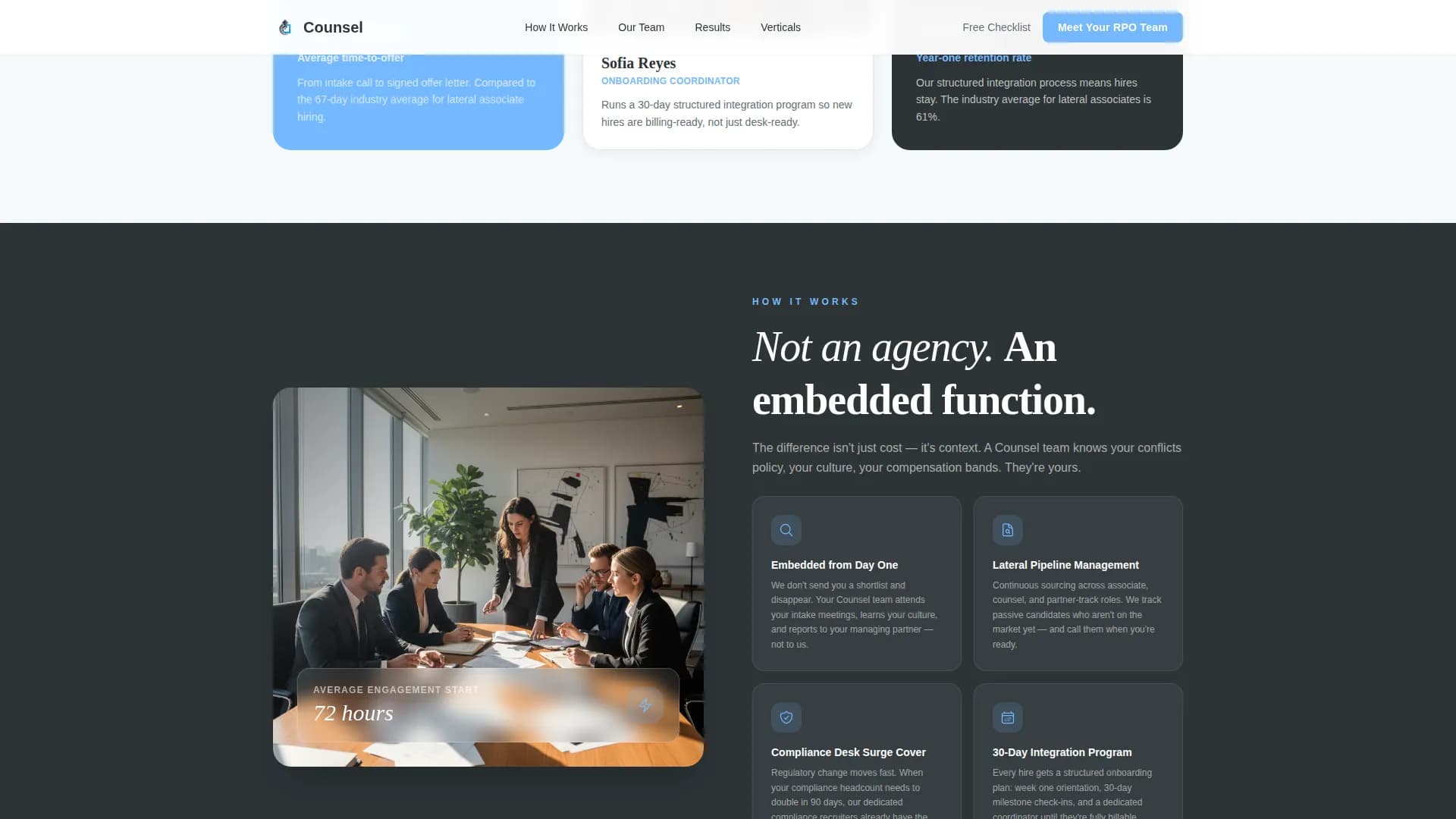 Counsel - Legal Recruitment Landing page Template