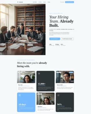 Counsel - Legal Recruitment Landing page Template