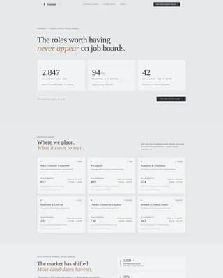 Counsel - Legal Recruiting Landing page Template