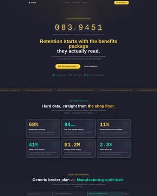 Compare - Benefits Consulting Landing page Template