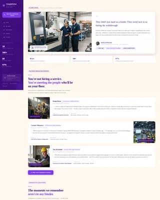 Comply - Manufacturing Compliance Landing page Template