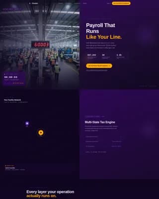 Clockin - Manufacturing Payroll Landing page Template