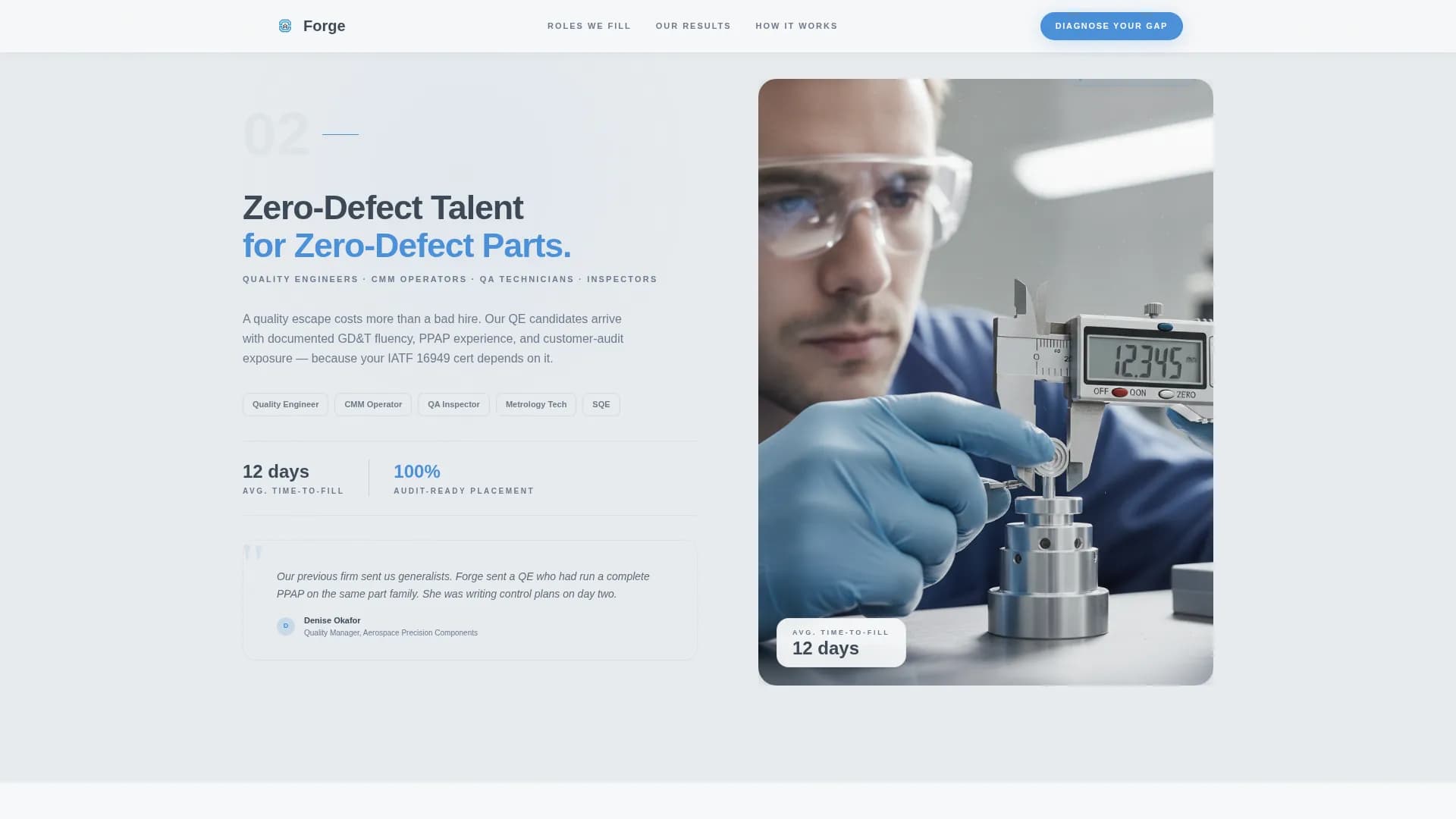 Forge - Recruiting Agency Landing page Template