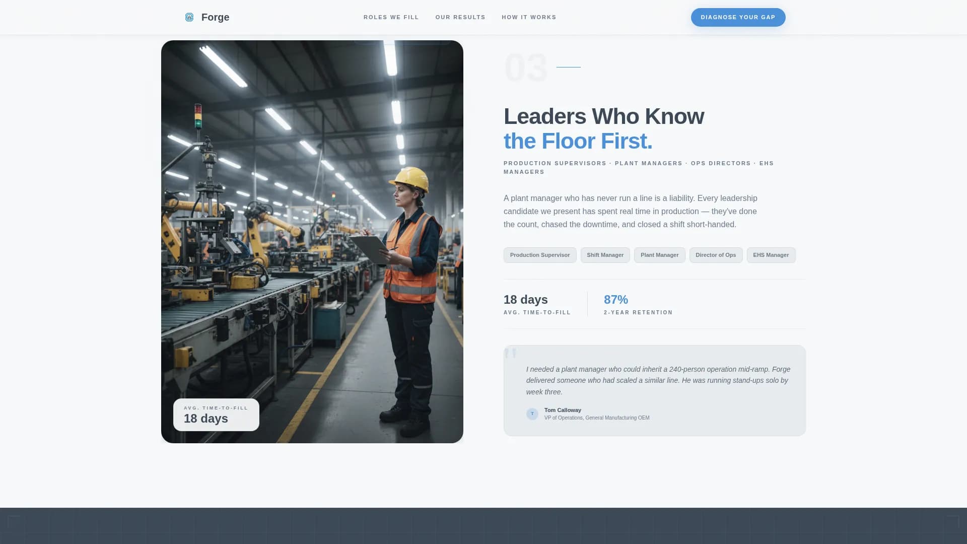 Forge - Recruiting Agency Landing page Template