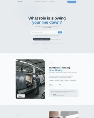 Forge - Recruiting Agency Landing page Template