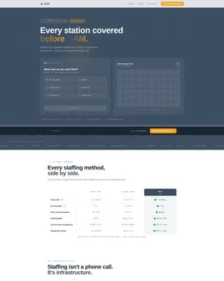 Shift - Reliable Manufacturing Landing Page Template