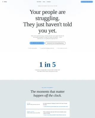 Tether - Mental Health Platform Landing page Template
