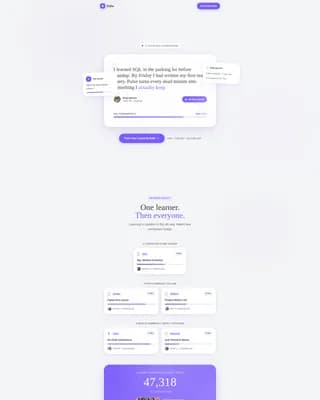 Pulse - Microlearning Platform Landing page Template