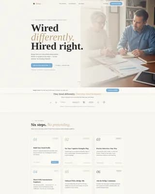 Bridge - Employment Services Landing page Template