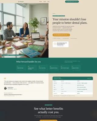 Steward - Nonprofit Consulting Landing page Template