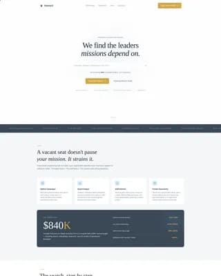 Steward - Executive Search Landing page Template